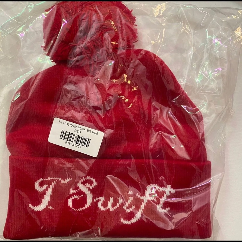Taylor Swift Holiday Red Beanie Hat